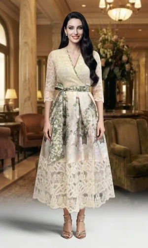 Rochie GARDEN Romance Crem