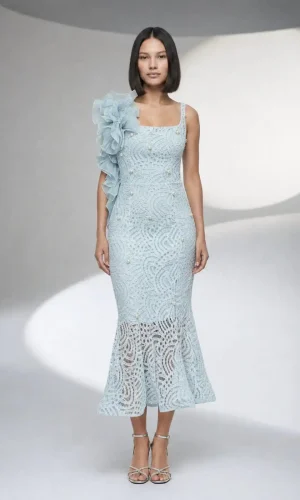 rochie midi mentă