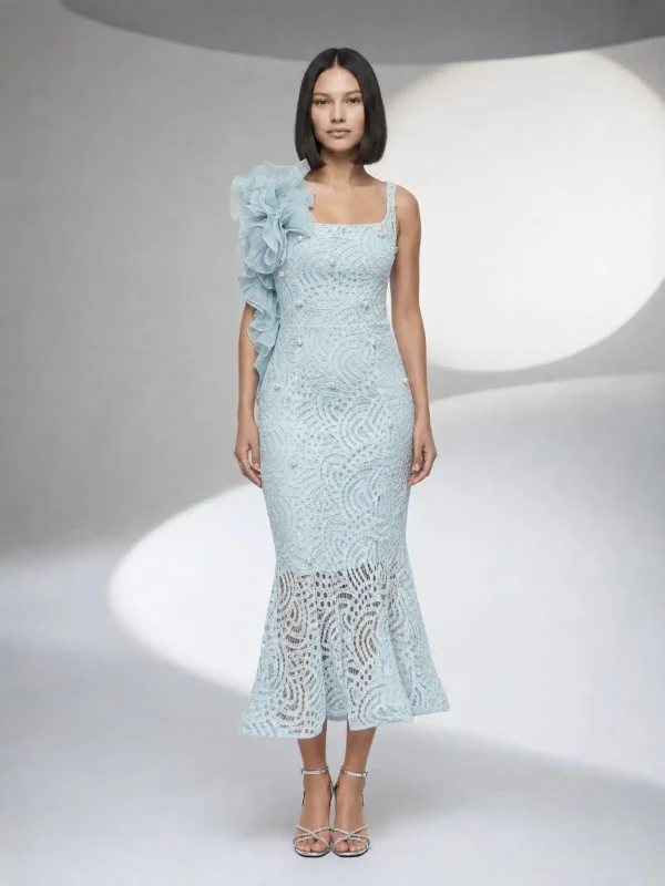 rochie midi mentă