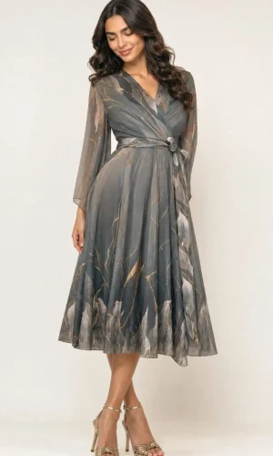 rochie neagră aurie