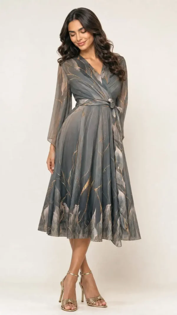 rochie neagră aurie