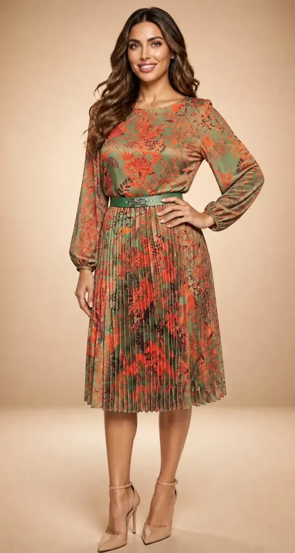 Rochie Adele casual elegantă satinată