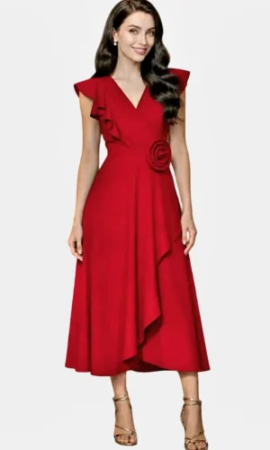 Rochie de Seară Roșie Amalia