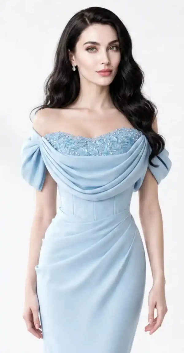 rochie lungă bleu elegantă (1)